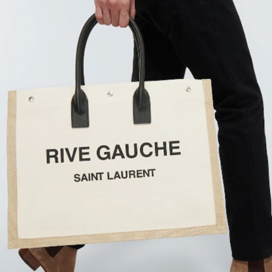 생로랑 RIVE GAUCHE 리브고쉬 캔버스 토트백