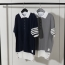 톰브라운 배색 카라 반팔