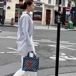 셀린느 데님 토트백