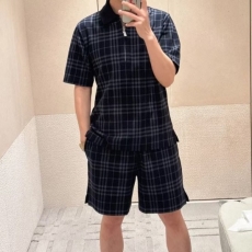 버버리 클래식 체크 코튼 블렌드 폴로티